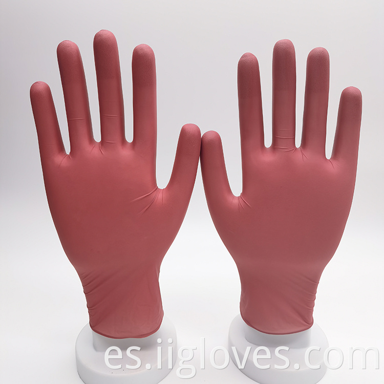 Guantes de nitrilo sin polvo verde azulado al por mayor con guantes de nitrilo de alta calidad.